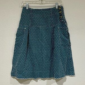 UTILITY CANVAS Polka Dot Garden Skirt Size XS